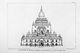 Burma/ Myanmar: A 19th century British architectural drawing by Sir Henry Yule of the Thatbyinnyu Pagoda in Bagan (Pagan), Upper Burma