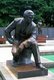 Taiwan: A bronze statue of the Father of Modern China outside the National Dr. Sun Yat-sen Memorial Hall, Taipei
